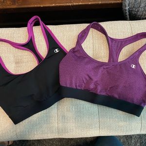Champion sports bra. Like new, large, 2 pack